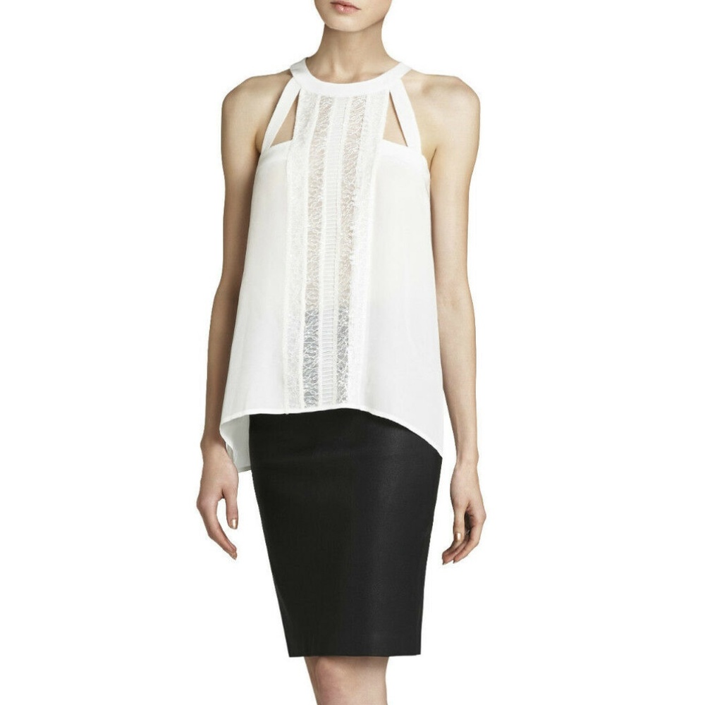 BCBG White Top with Lace